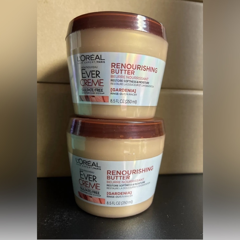 L'Oreal Paris Ever Creme Sulfate Free Renourishing Butter 8.5 Oz Rare 2 Jars